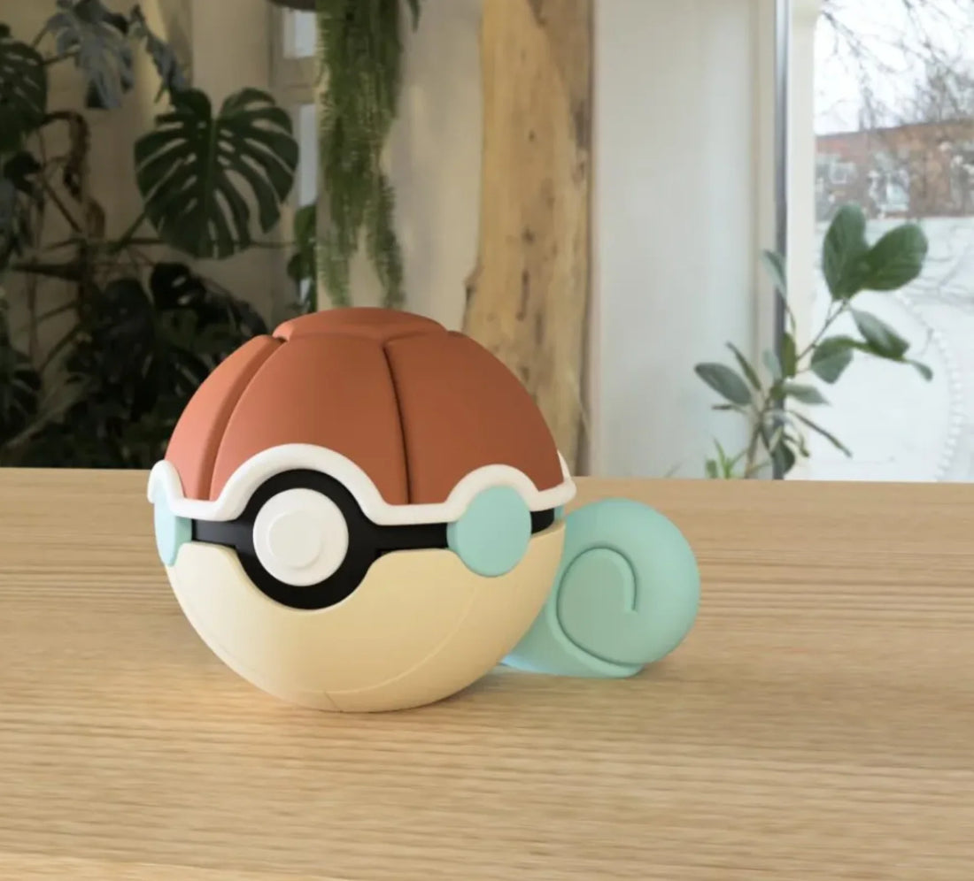 Figurine Pokéball 3D Carapuce - Pokémon