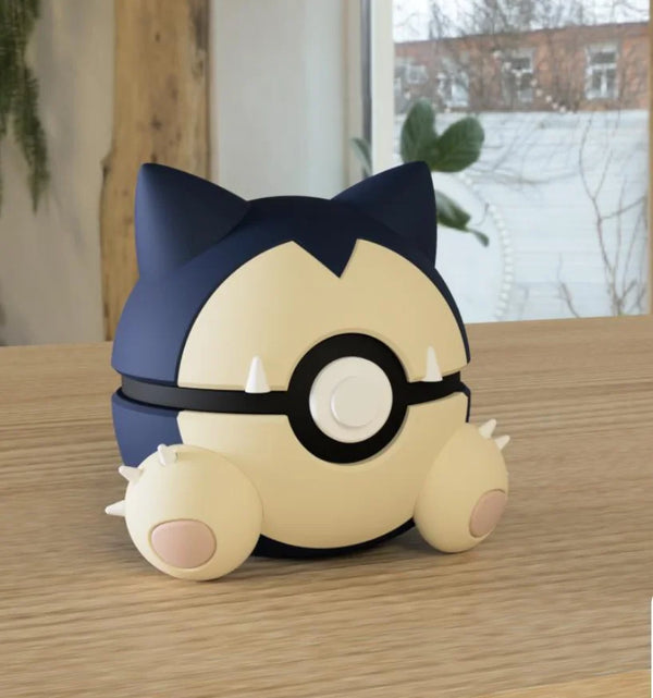 Figurine Pokéball 3D Ronflex - Pokémon