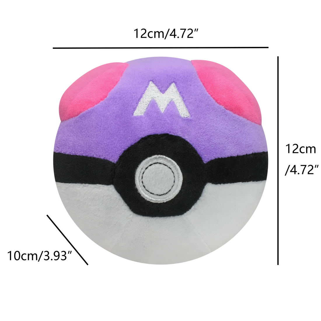Peluche Master Ball Pokémon, ronde et douce