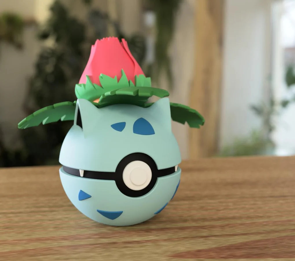 Figurine Pokéball 3D Herbizarre - Pokémon