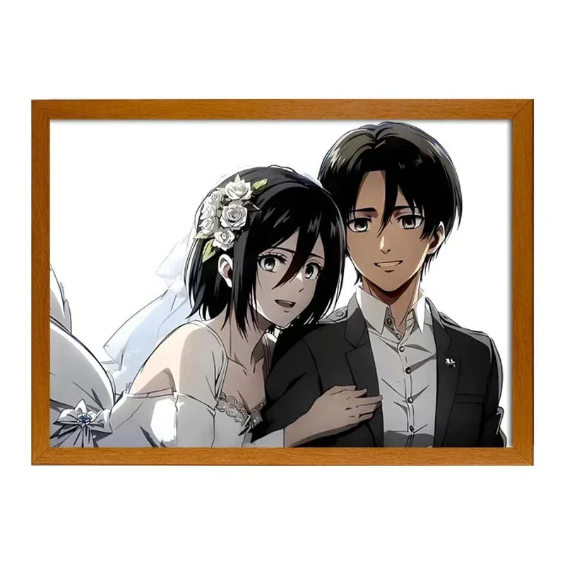 Cadre LED Mariage Mikasa Eren - BAKASHOP