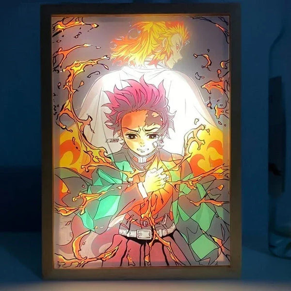 Cadre LED Tanjiro Rengoku - Demon Slayer