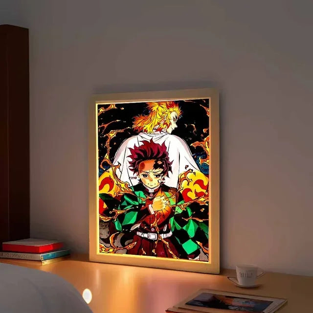 Cadre LED Tanjiro Rengoku - BAKASHOP