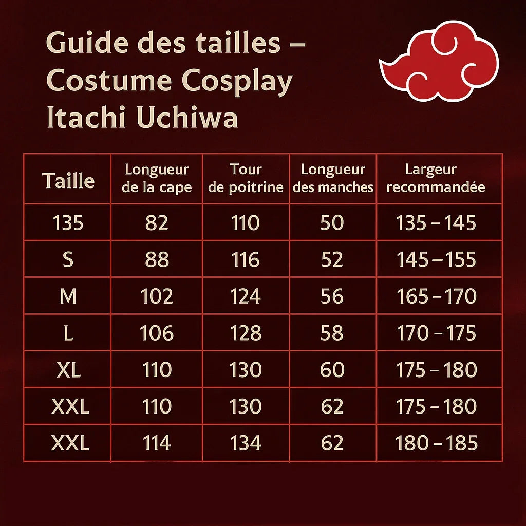 Costume Cosplay Itachi Uchiwa - BAKASHOP