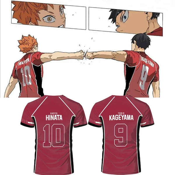 Camiseta roja de Haykyu