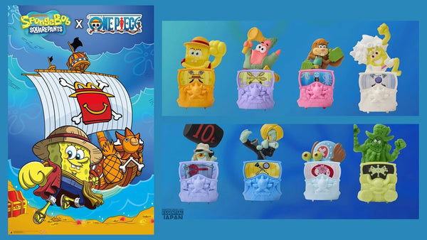 Happy Meal One Piece x Bob l'éponge : les 12 jouets, les dates et les pays servis
