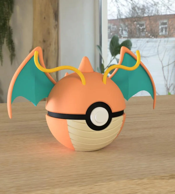 Figurine Pokéball 3D Dracolosse - Pokémon