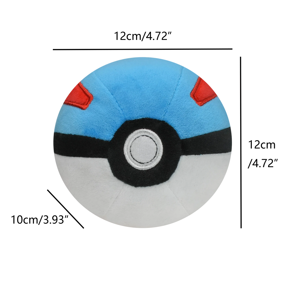 Peluche Super Ball Pokémon, ronde et douce