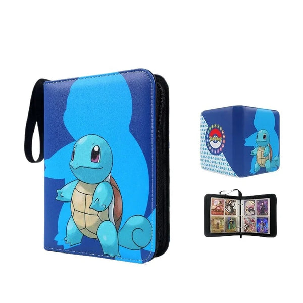 Classeur zip Carapuce pour cartes Pokémon, pages 4 cases