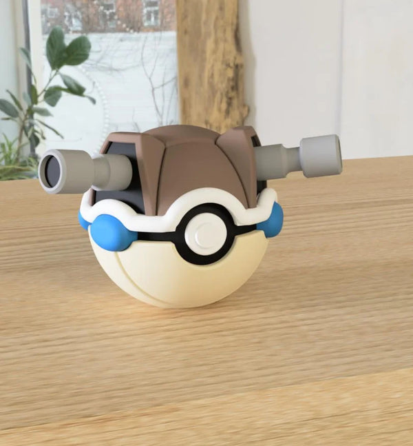 Figurine Pokéball 3D Tortank - Pokémon
