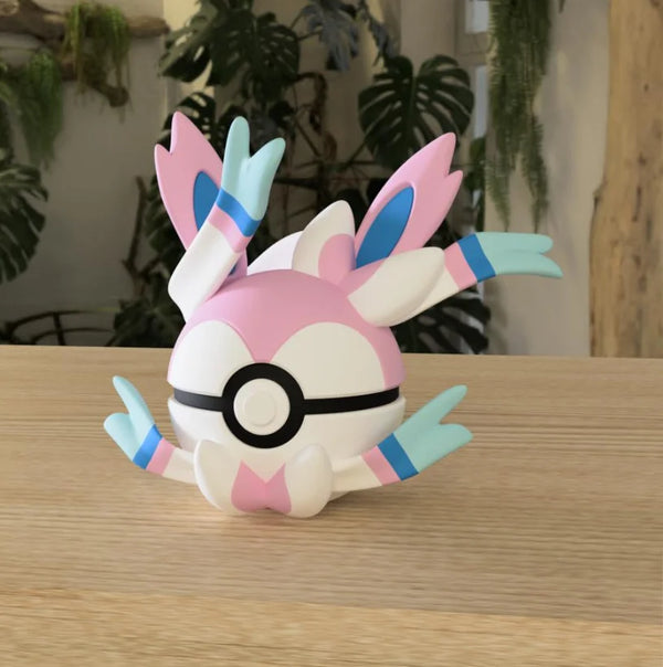 Figurine Pokéball 3D Nymphali - Pokémon