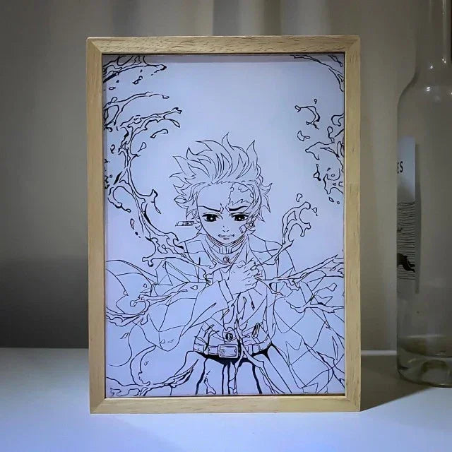 Cadre LED Tanjiro Rengoku - BAKASHOP
