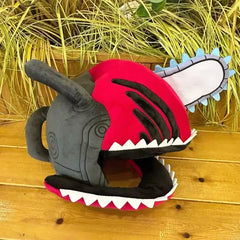 Almohada de peluche de Chainsaw Man, linda máscara de anime, muñeco de peluche, tocado, accesorio de cosplay de Denji, almohada decorativa suave, gorras Pochita personalizadas - vignette 7