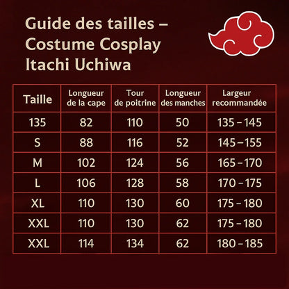 Costume Cosplay Itachi Uchiwa - BAKASHOP