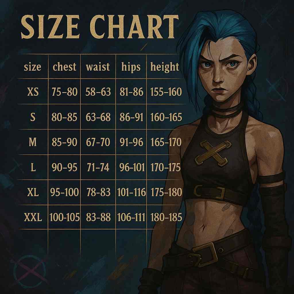 Costume Cosplay Jinx Arcane - BAKASHOP