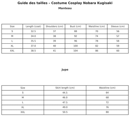 Costume Cosplay Nobara - BAKASHOP