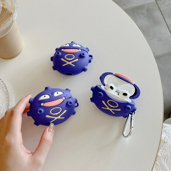 Funda protectora de silicona para Airpods Pro 2, diseño de bomba de gas de Pokémon Gengar, para Airpods 4/Airpods 1/2/3/4