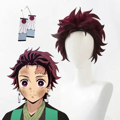 Tanjiro Cosplay Wig - Demon Slayer - vignette 7