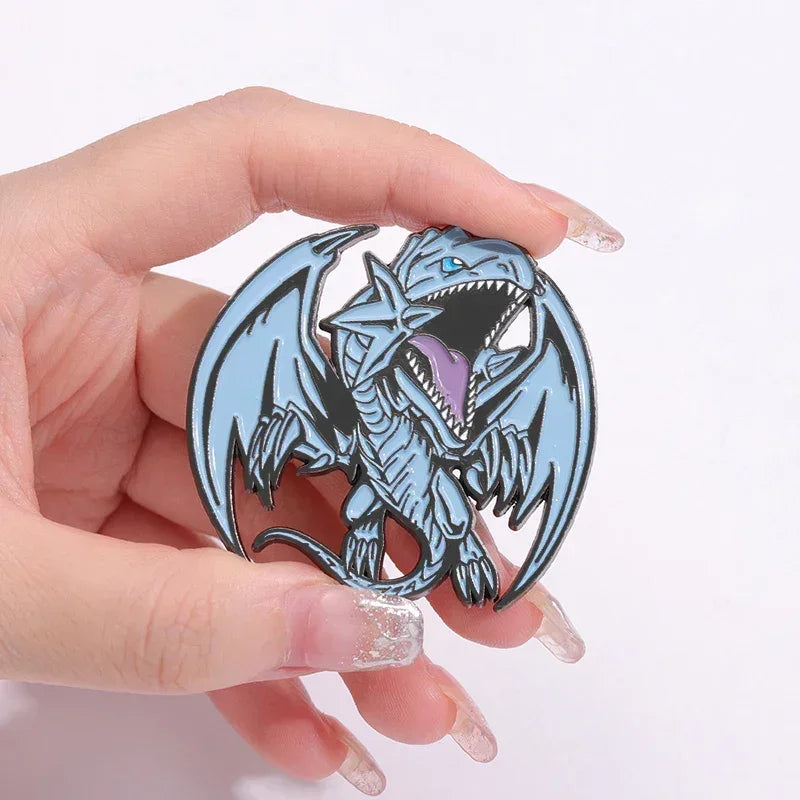 Pins Dragon Blanc aux Yeux Bleus - BAKASHOP