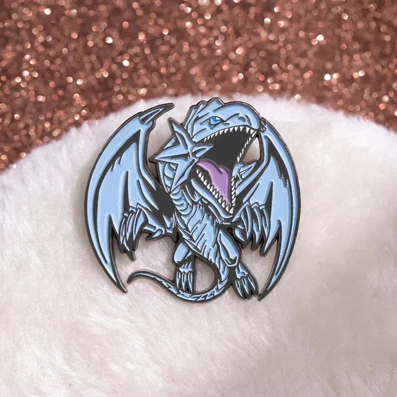 Pins Dragon Blanc aux Yeux Bleus - BAKASHOP