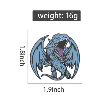 Pins Dragon Blanc aux Yeux Bleus - BAKASHOP