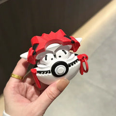 Funda de Pokémon para Apple AirPods 1, 2, 3 y 4 Airpod Pro 3D Groudon llavero auriculares inalámbricos Bluetooth funda de silicona - vignette 4
