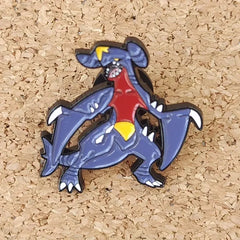 Broche de Pokémon Garchomp para mochilas, alfiler de esmalte, broche de metal para mujer, insignias, broches, accesorios de joyería. - vignette 2