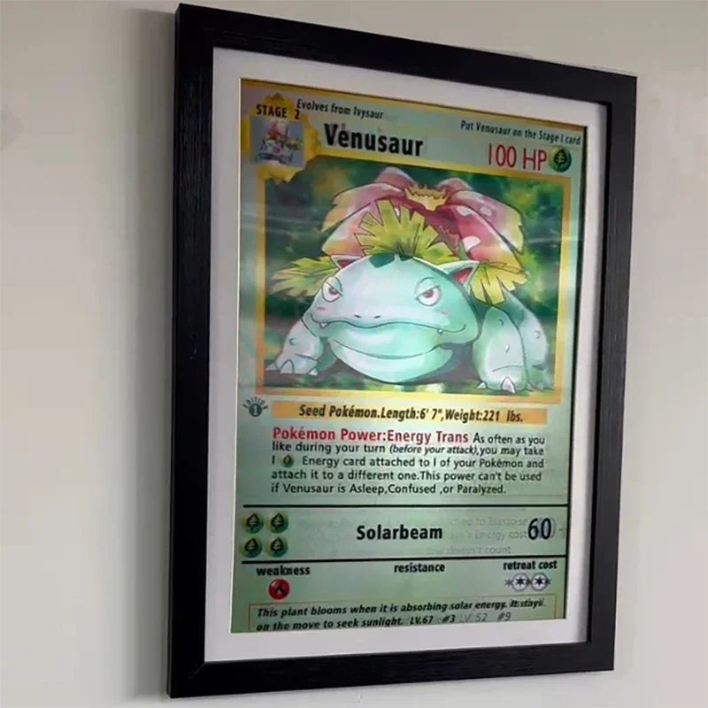 Poster Dracaufeu, Tortank et Florizarre 3 en 1 – Effet 3D - BAKASHOP