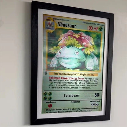Poster Dracaufeu, Tortank et Florizarre 3 en 1 – Effet 3D - BAKASHOP