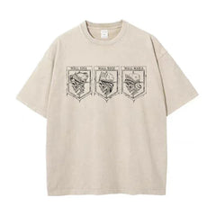 Beige Pink Sina Maria T-shirt - Attack on Titan - vignette 1