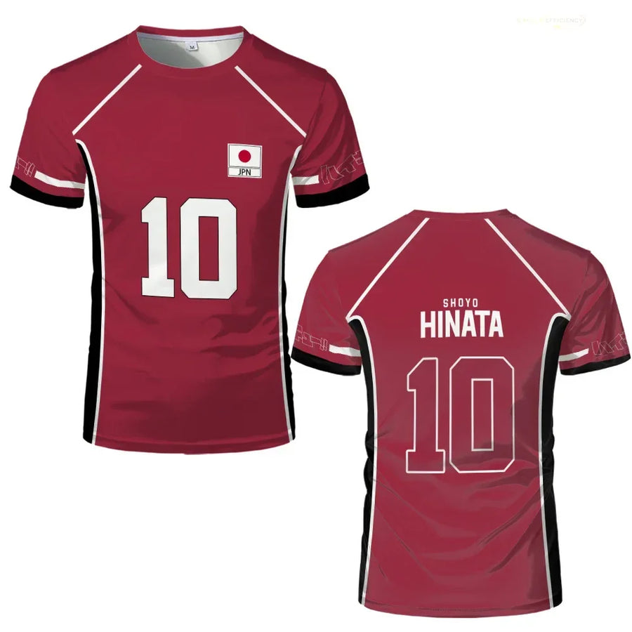 ¿Cómo llevar la camiseta roja de Haykyu?